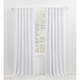 preview thumbnail 33 of 31, Lauren Ralph Lauren Velvety Back Tab/Rod Pocket Curtain Single Panel 52x84 - Winter White