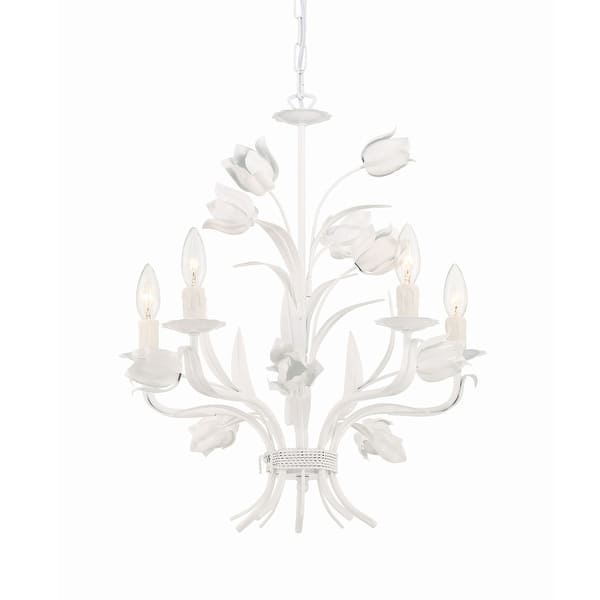 slide 2 of 7, Crystorama Lighting Group Southport 5 Light 20" Wide Chandelier with Wet White