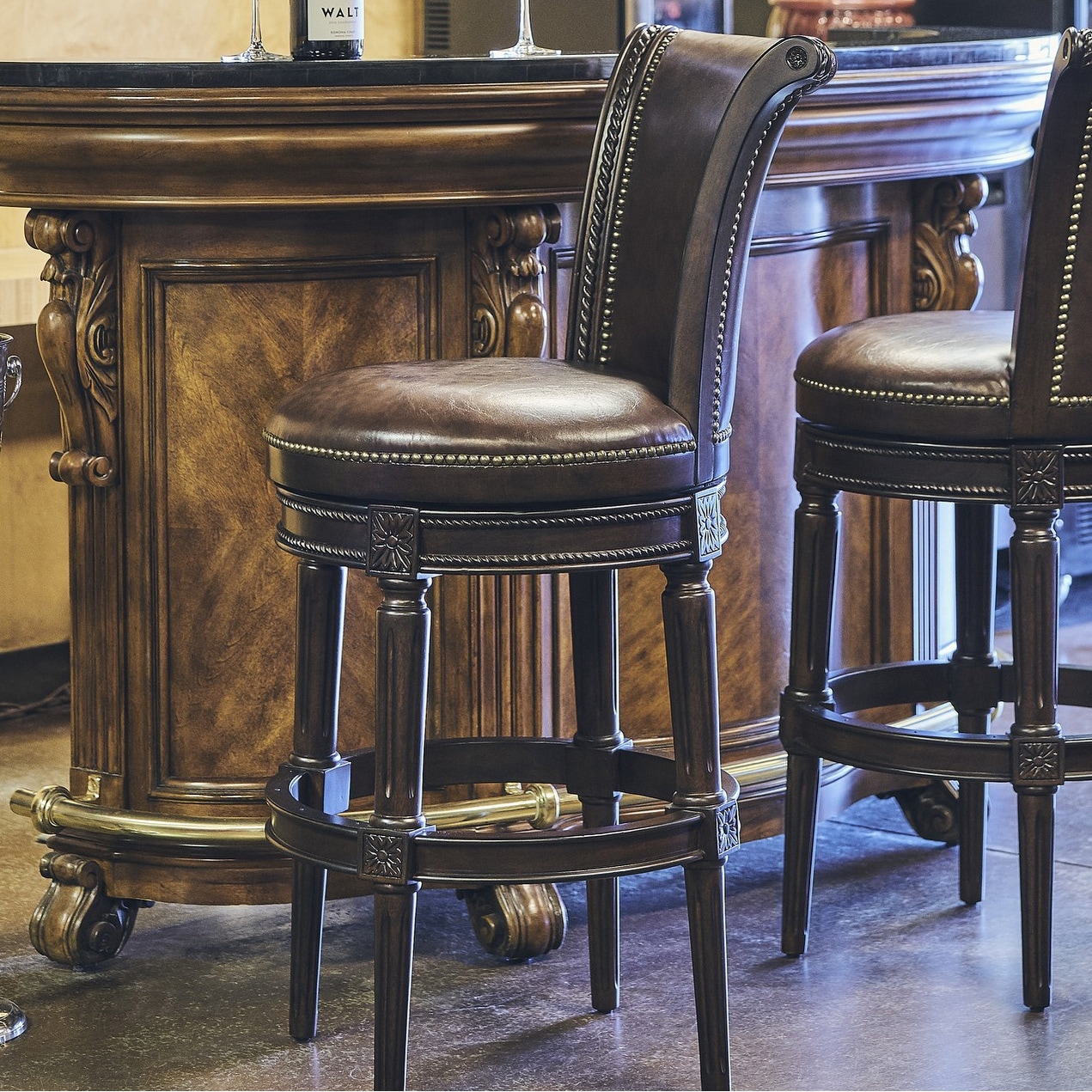 Copper Grove Rijssen Upholstered 180-Degree Swivel Bar Stool