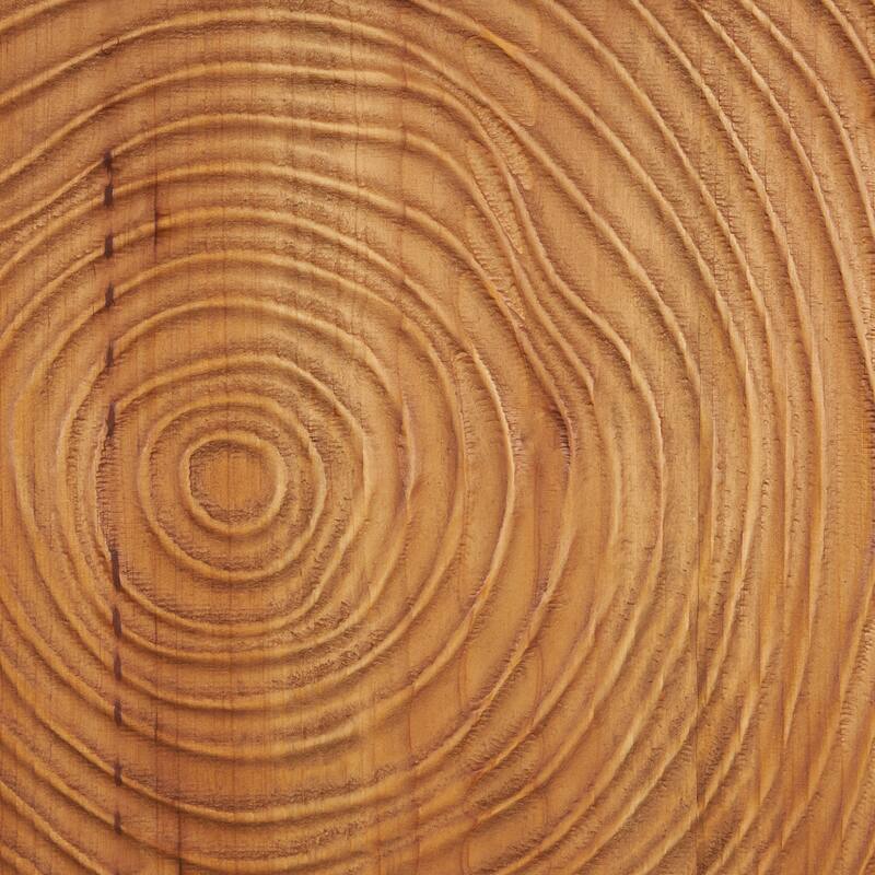 Brown Wood Handmade Spiral Geometric Wall Decor