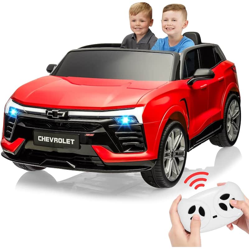 24V Kids Ride on Car 2 Seater, Licensed Chevrolet Blazer Battery Powered Electric Vehicles Car