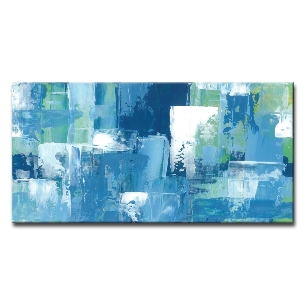'Modern Aqua Retreat' Canvas Art Print