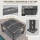 preview thumbnail 12 of 188, EROMMY Outdoor Louvered Pergola Gazebo with Adjustable Aluminum Rainproof Roof