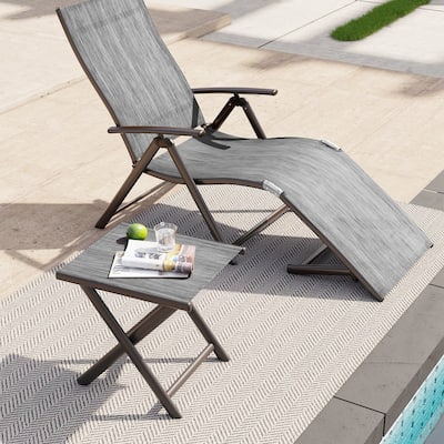 Outdoor Picnic Camping Portable Folding Small Side Table or as Footrest, Footstool - 17.1 In. L X 14.8 In. W X 16.3 In. H