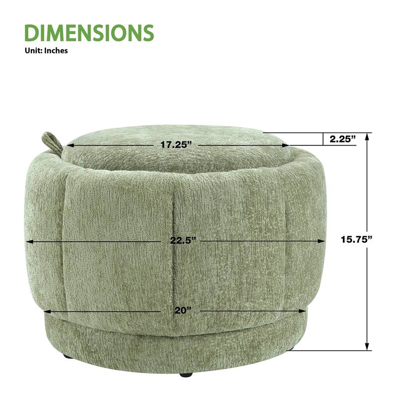 Lanyard Storage Ottoman