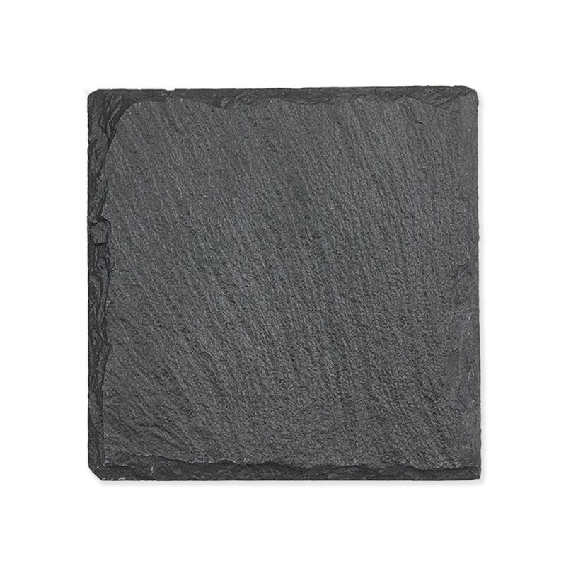 Personalized Letter Square Slate Coaster - 1 piece