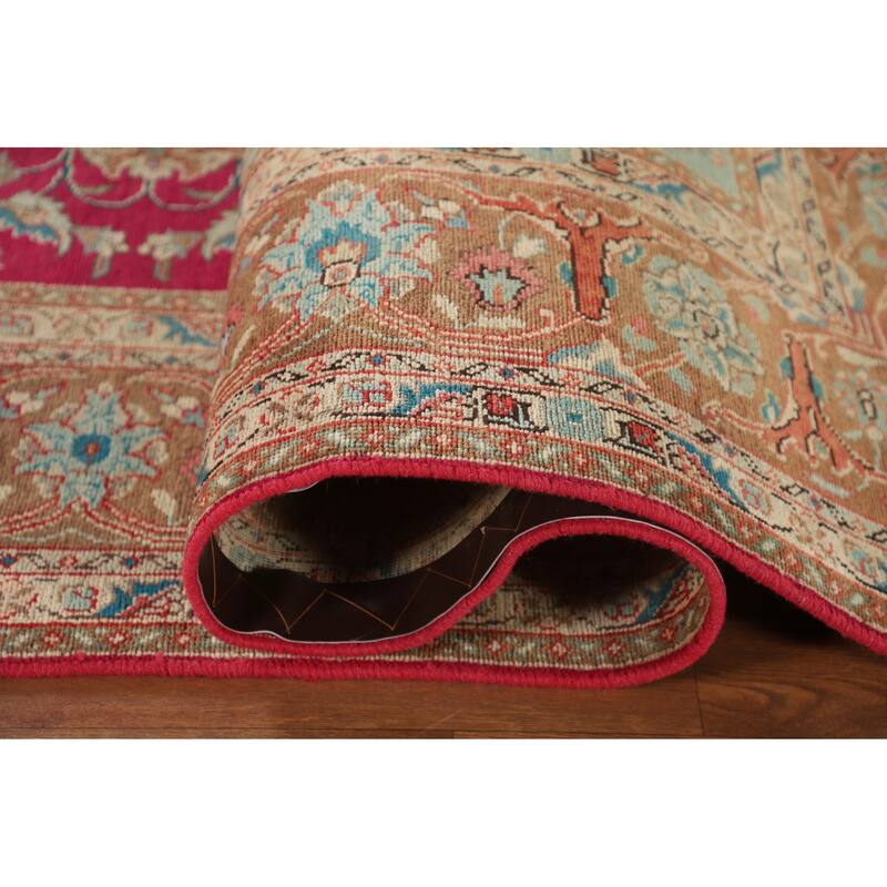 Tabriz Persian Vintage Rug Hand-Knotted Wool Carpet - 7'11"x 11'1"