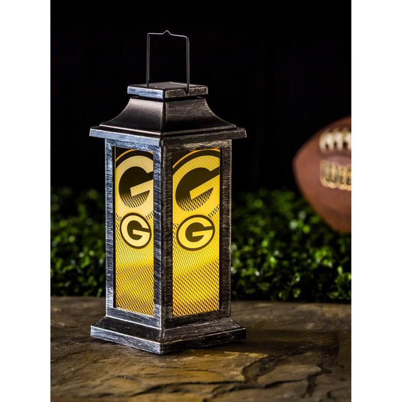 Carolina Panthers 10 in. Indoor/Outdoor Solar LED Garden Lantern