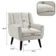 preview thumbnail 58 of 59, Morden Cotton Linen Upholstered Armchair
