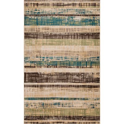 Superior Kylemore Modern Abstract Stripes Indoor Runner or Area Rug