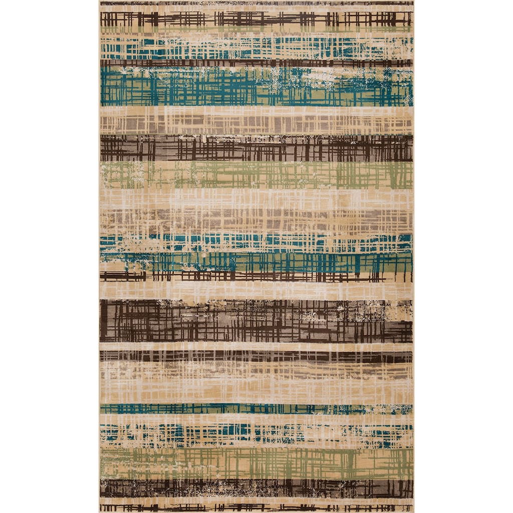 Superior Kylemore Modern Abstract Stripes Indoor Runner or Area Rug