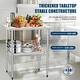 preview thumbnail 4 of 7, Stainless Steel Table 24 x 30 Inches Metal Work Table Adjustable Undershelves