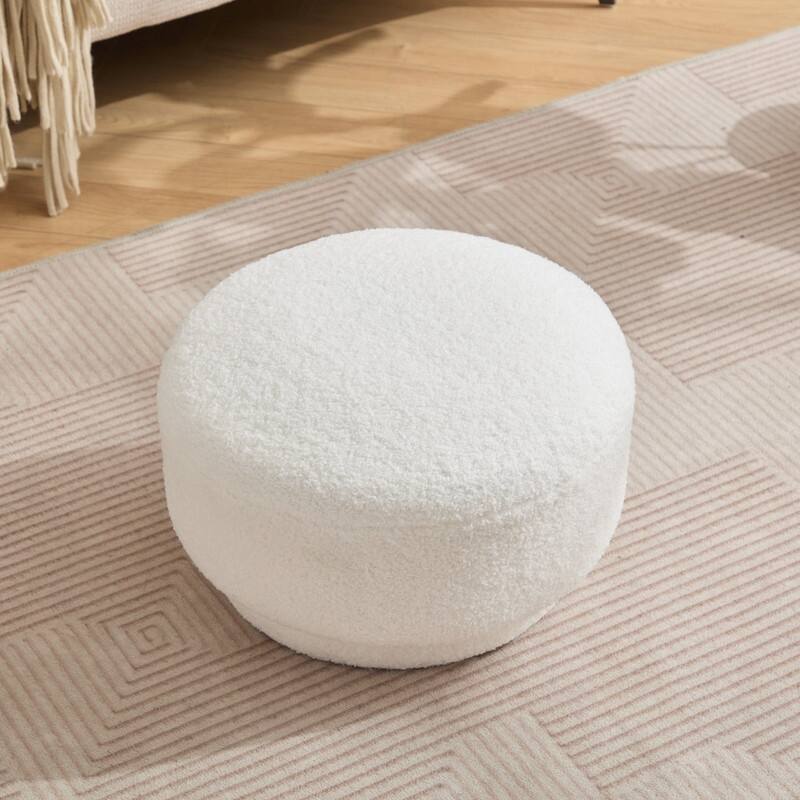Modern Teddy Upholstered Mushroom Shape Ottoman