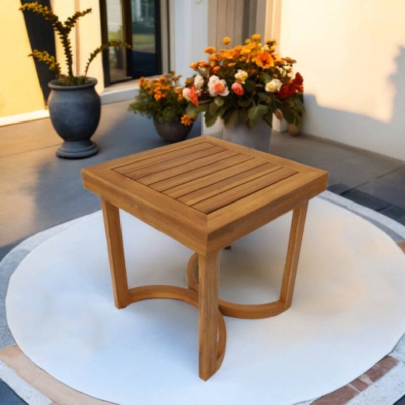 Modern Patio Acacia Wood Coffee/ Side Table for Garden