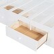 preview thumbnail 15 of 13, Wood L-Shaped Bunk Bed with Wardrobe & 6 Drawers, Twin Size White Hydraulic Bedframe w/ Storage Cabinet, Large Storage Space Bed