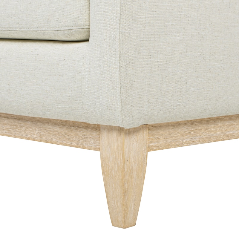 Knox 36" Modern Farmhouse Loose Pillow-Back Arm Chair