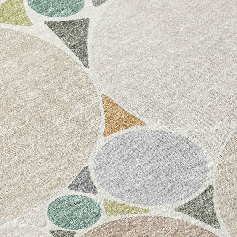Machine Washable Indoor/ Outdoor Contemporary Rowan Chantille Rug
