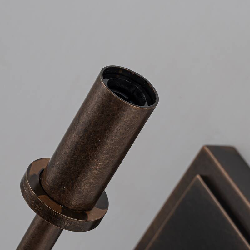 Modern Bronze 12'' Tall Fabric Shade Wall Sconces Farmhouse White Linen Tapered Shade Sconce(2 Pack) - W9"