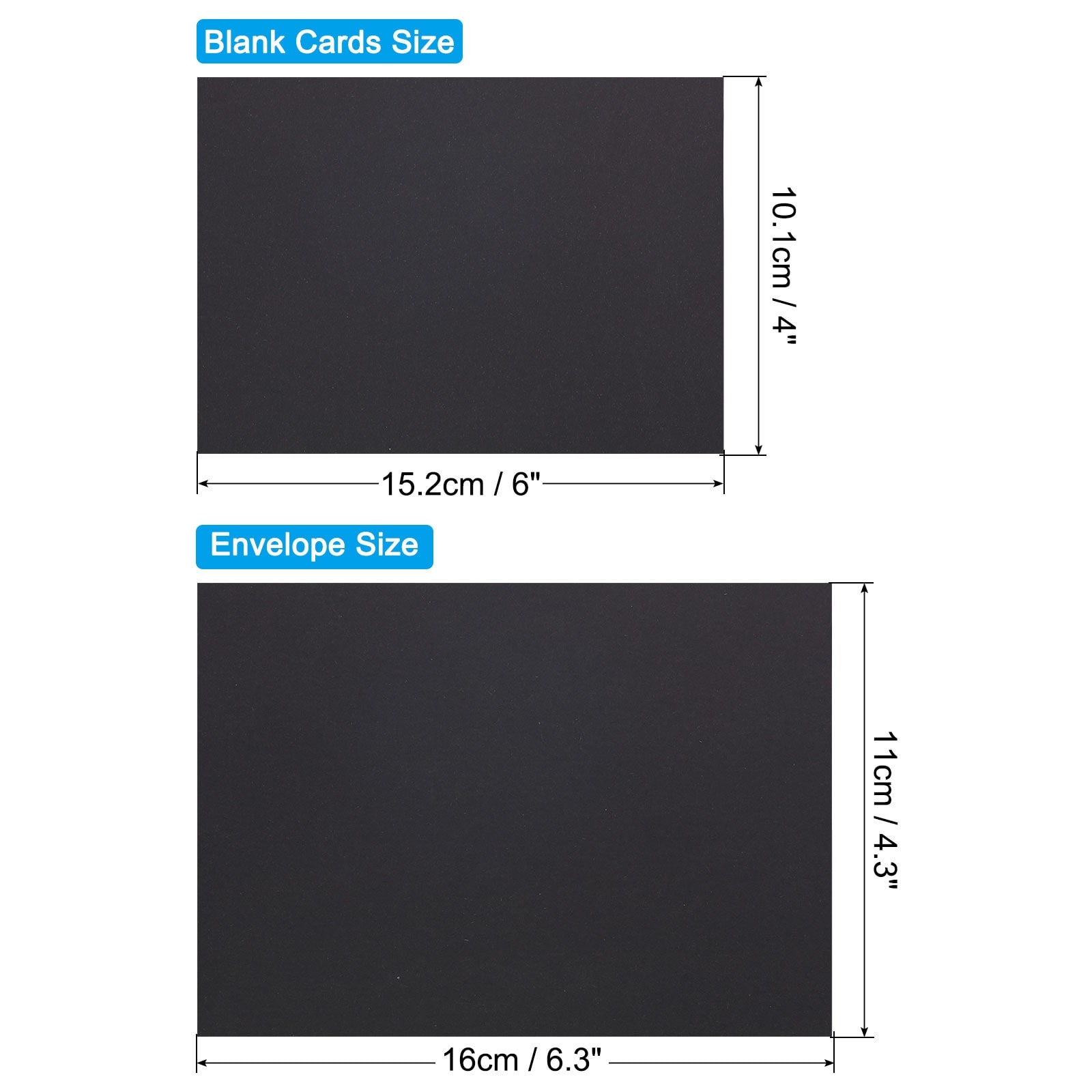 Blank Cards and Envelopes,Blank Note Cards and Envelopes Bulk Invitation Cardstock Thank You Cards Wedding Greeting - 4x6