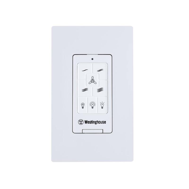 Westinghouse Lighting Four Speed Ceiling Fan and LED Light Wall Control