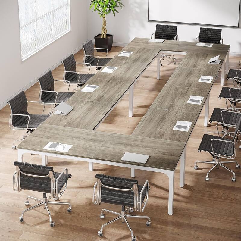 78.74" Large Rectangle Conference Table/Desk, Modern Seminar Meeting Table, Business Tables for Boardroom & Office