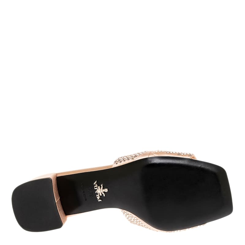 Prada Crystal Embellished Slides