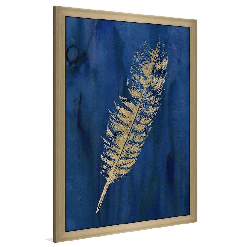"Golden Feather I" by Carol Robinson Print on Acrylic