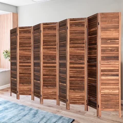 5.6 Ft Tall 4/6/8 Panel Wood Room Divider Folding Privacy Screen
