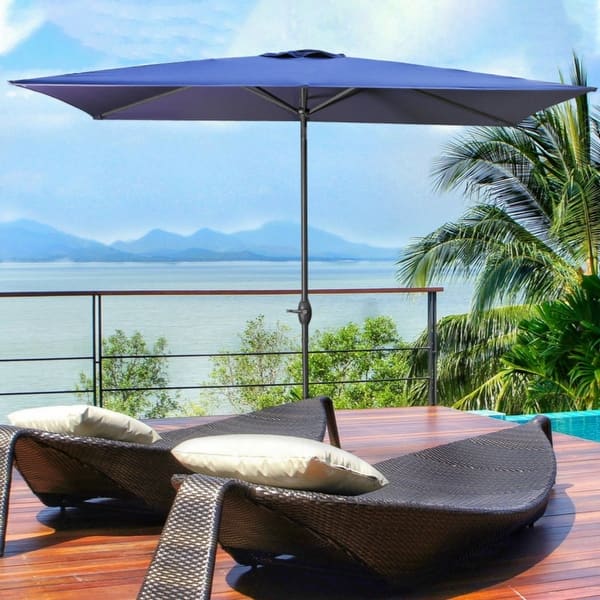 giantex 10ft patio umbrella Offset Hanging simple structure is convenient to disassemble and assemble. Giantex Patio Umbrella with Base