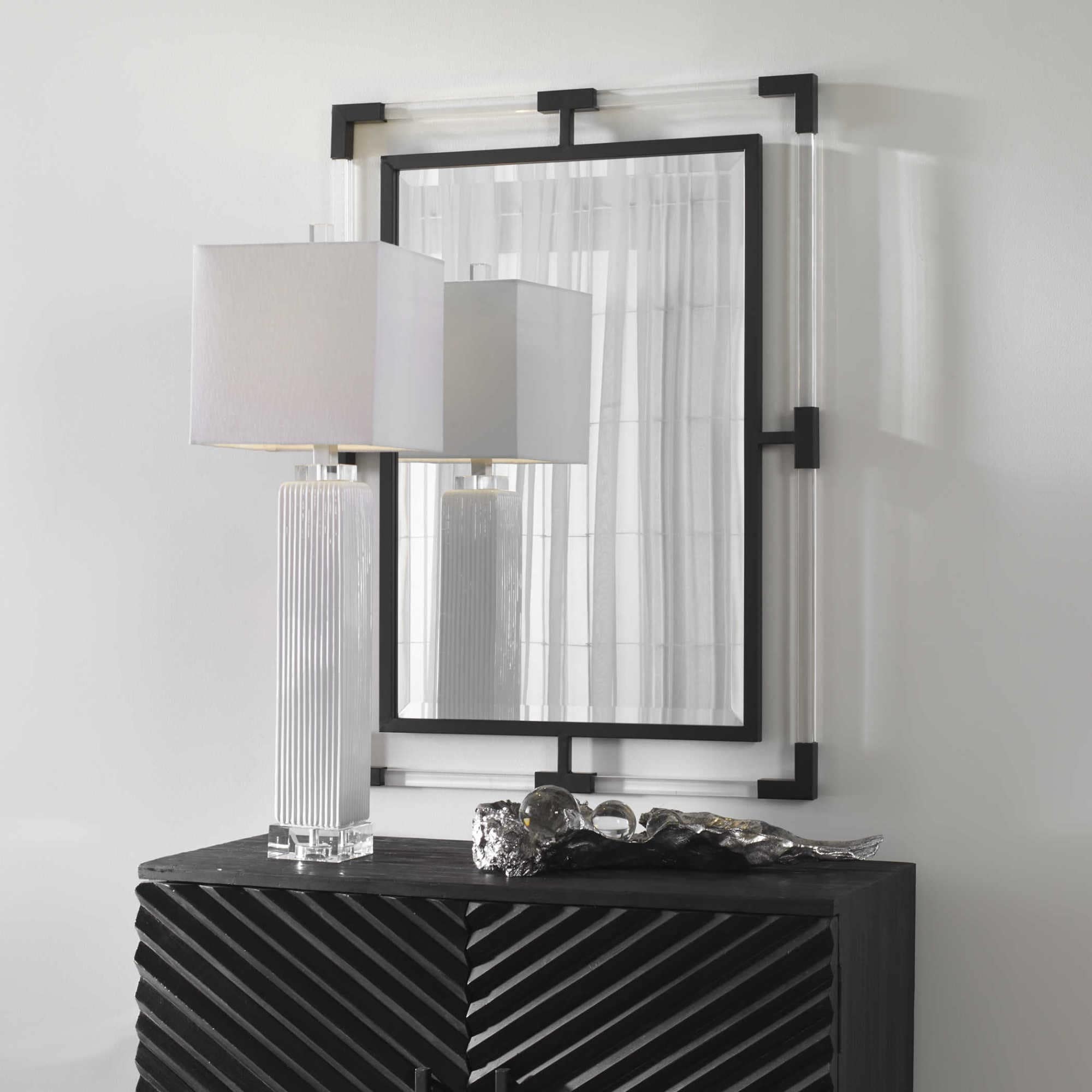 Uttermost 09713 Balkan 28" W x 38" H Rectangular Framed Bathroom