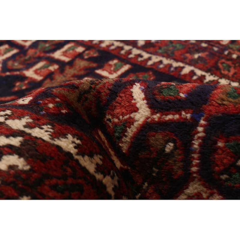 ECARPETGALLERY Hand-knotted Konya Anatolian Navy Wool Rug - 3'7 x 14'8