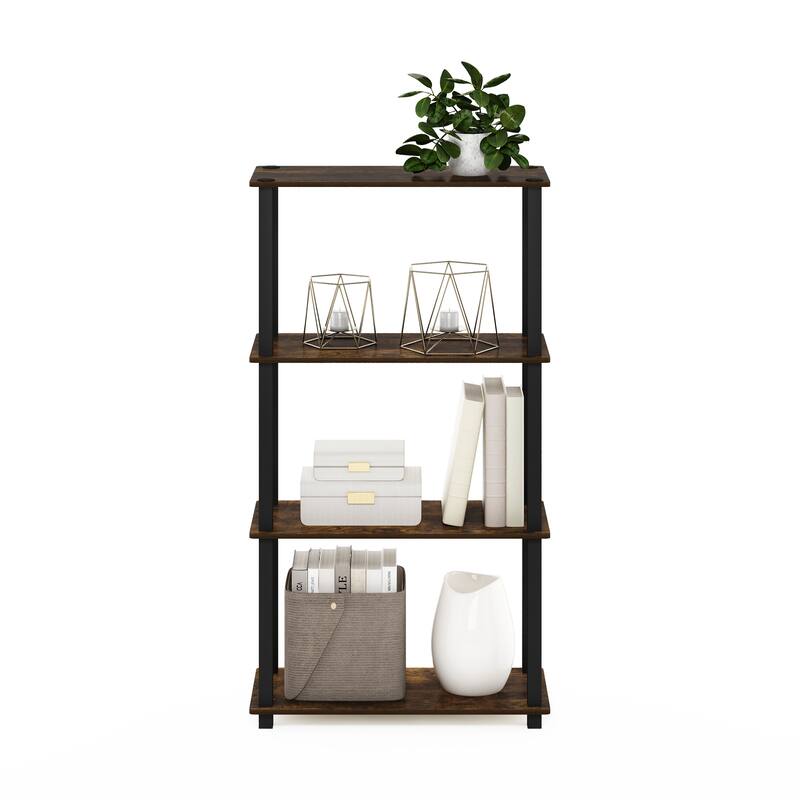 Furinno Turn-S-tube 4-tier Multipurpose Bookshelf