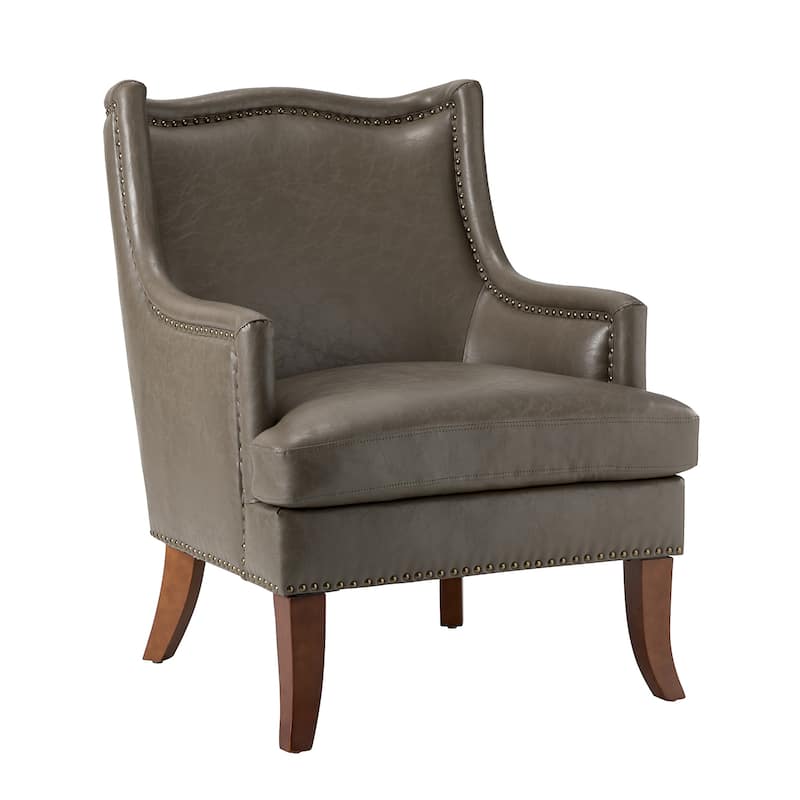 Konrad Comfy Living Room Vegan Leather Armchair by HULALA HOME