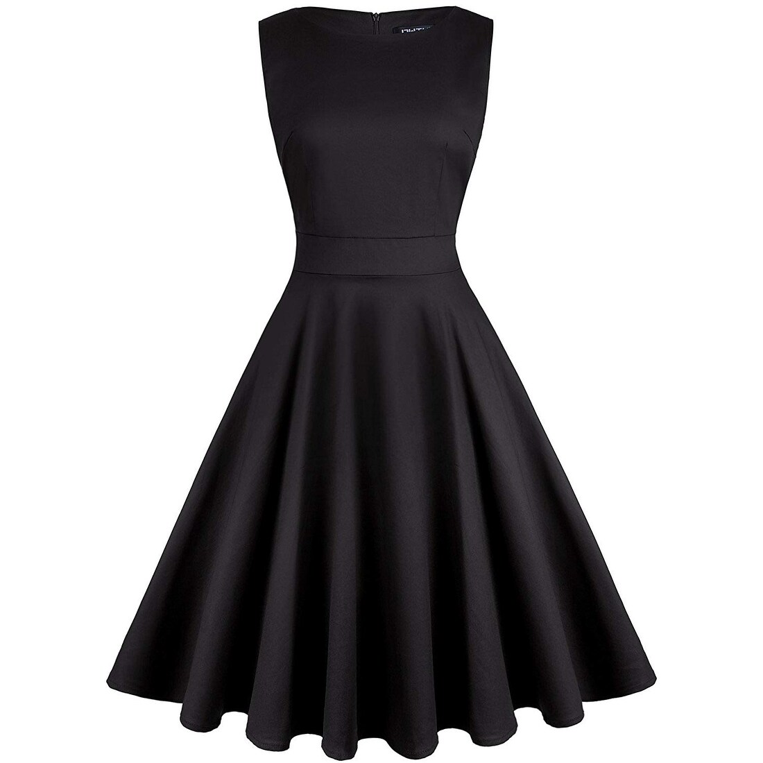 Shop Owin Deep Black Womens Size Large L Pleated A Line Dress Cotton Free Shipping On Orders Over 45 Overstock 27026338