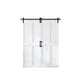 preview thumbnail 4 of 23, Sanding 24in./28in./30in./36in./44in./48in.x 84in. MDF Bi-Fold Barn Door with Hardware Kit ,Covered with Water-Proof PVC Surface 60in.x84in.