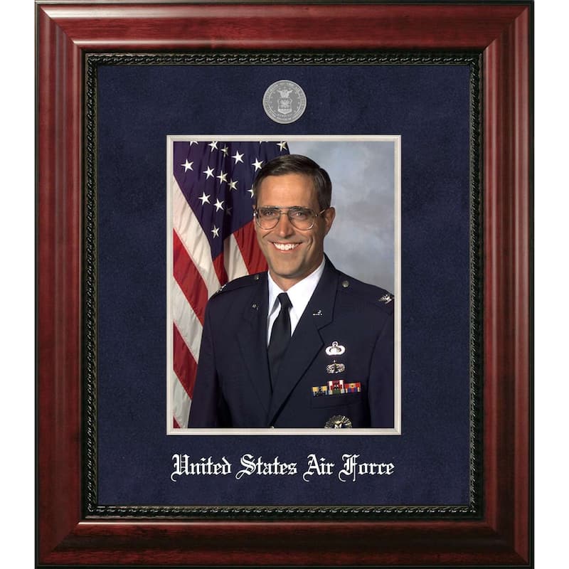 Patriot Frames Air Force 8x10 Portrait Executive Frame with Silver Medallion