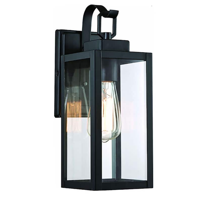 1-Light Outdoor Wall Sconce - 5"x6.7"x13.78" - 5"x6.7"x13.78" - Matte Black