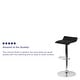preview thumbnail 67 of 73, 2 Pack Contemporary Vinyl Adjustable Height Barstool with Solid Wave Seat - 15"W x 15"D x 25.5" - 34"H