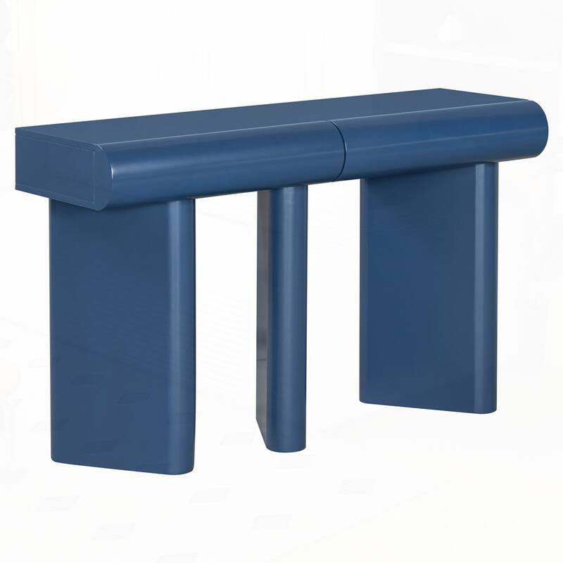 Space-Saving Hallway Table with Geometric Legs