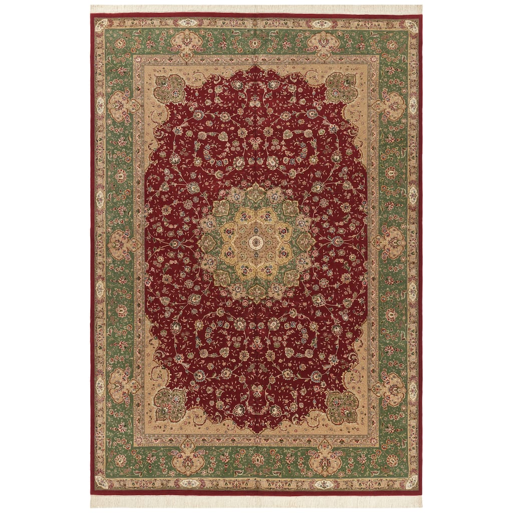 SAFAVIEH, Couture Hand-knotted Tabriz Floral Manuella Traditional Oriental Wool