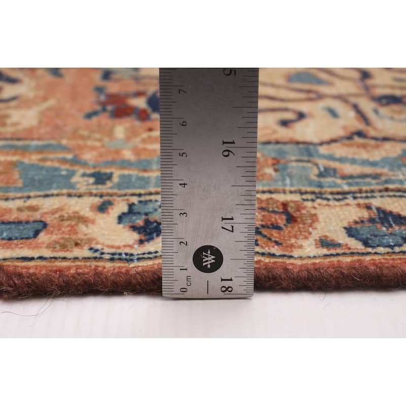 ECARPETGALLERY Hand-knotted Antalya Vintage Cream Wool Rug - 9'7 x 12'9