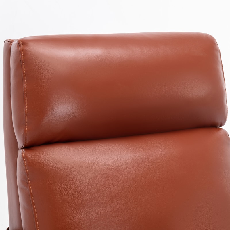 Roland Top Grain Leather Push Back Recliner by Greyson Living