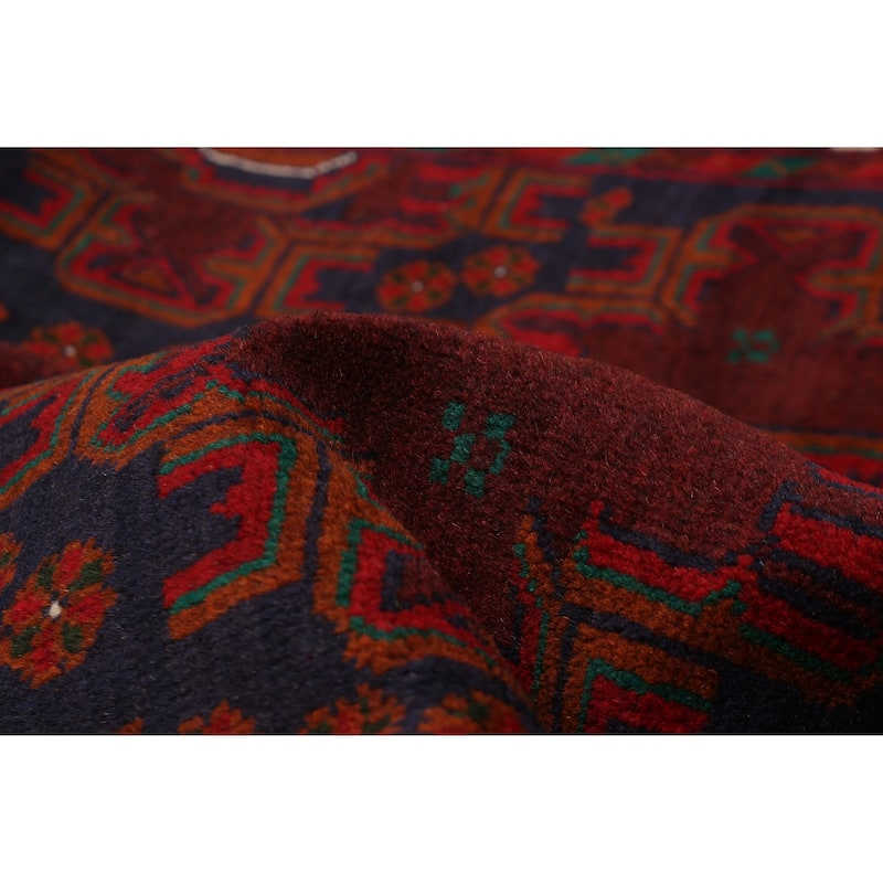 Teimani Red Rug 3'10" x 6'7" - 3'10 x 6'7