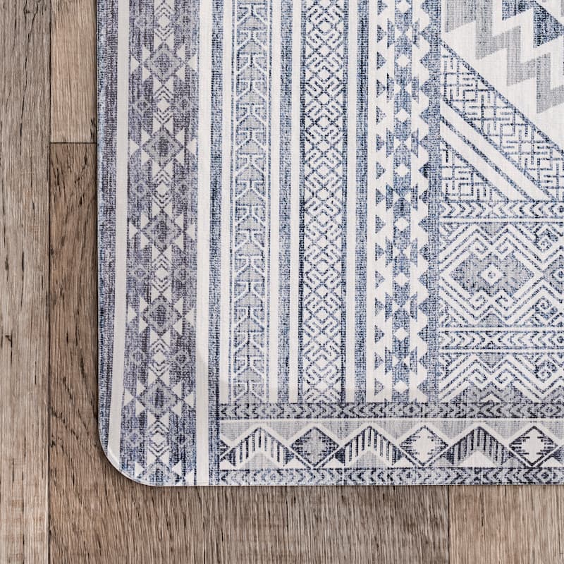 Nuloom Southwestern Bordered Kitchen or Laundry Comfort Mat