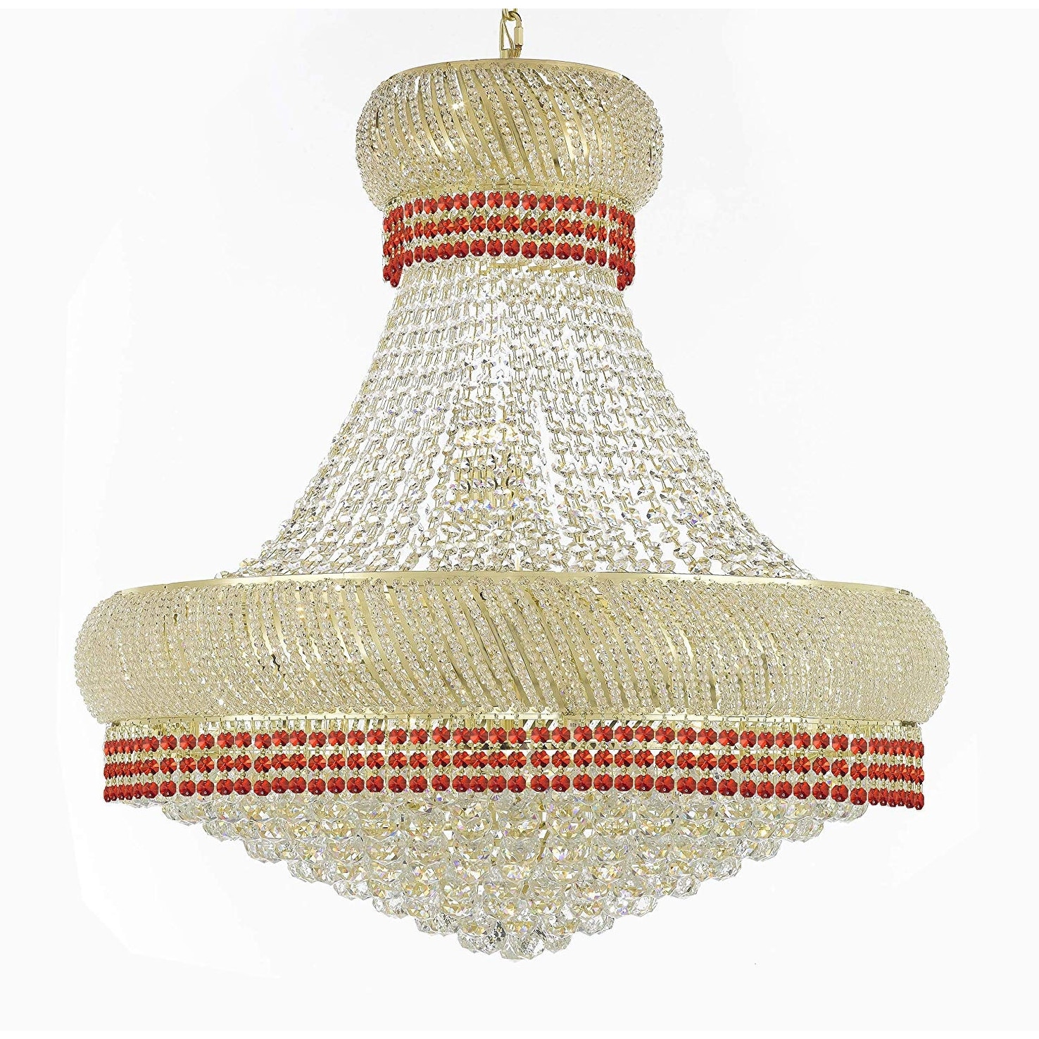 Nail Salon French Empire Crystal Chandelier Lighting -  27 Lights - Chandeliers For Bedrooms by Overstock.com