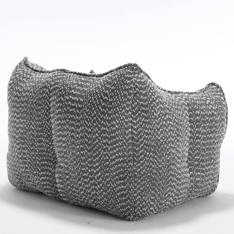 Chenille Fabric Bean Bag Chair Living Room Accent Chair Lazy Sofa