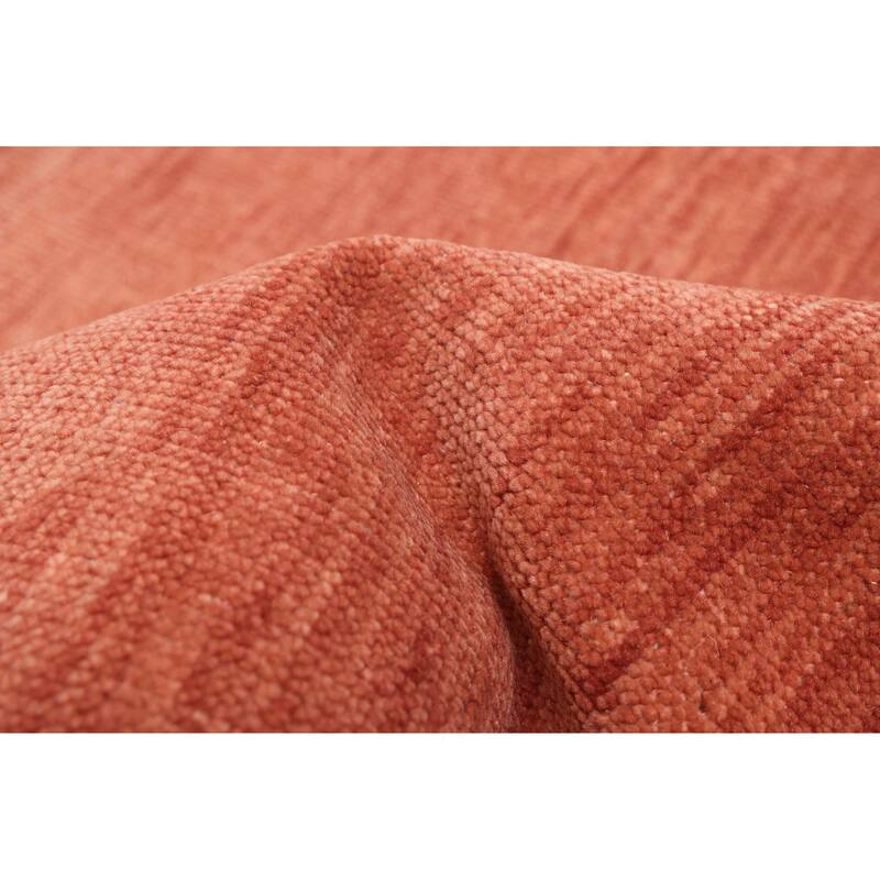 ECARPETGALLERY Hand-knotted Pak Finest Gabbeh Copper Wool Rug - 8'8 x 12'1