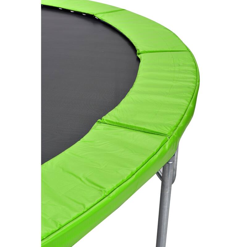 Outdoor Kids Trampoline with Basketball Hoop and Ladder, with Safety Enclosure for Backyard Fun