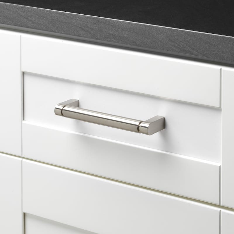 GlideRite 6-5/16 in. 160mm Center to Center Solid Smooth Cabinet Bar Pull - 4787-160