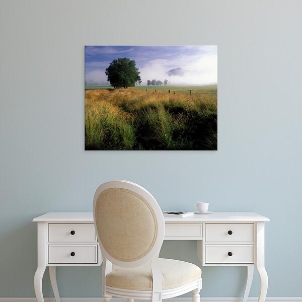 Easy Art Prints Adam Jones's 'Rich Mountain In Fog' Premium Canvas Art